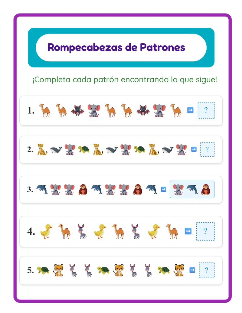 Rompecabezas de Patrones