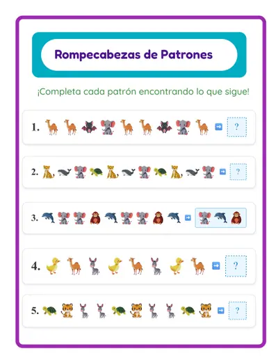 Rompecabezas de Patrones