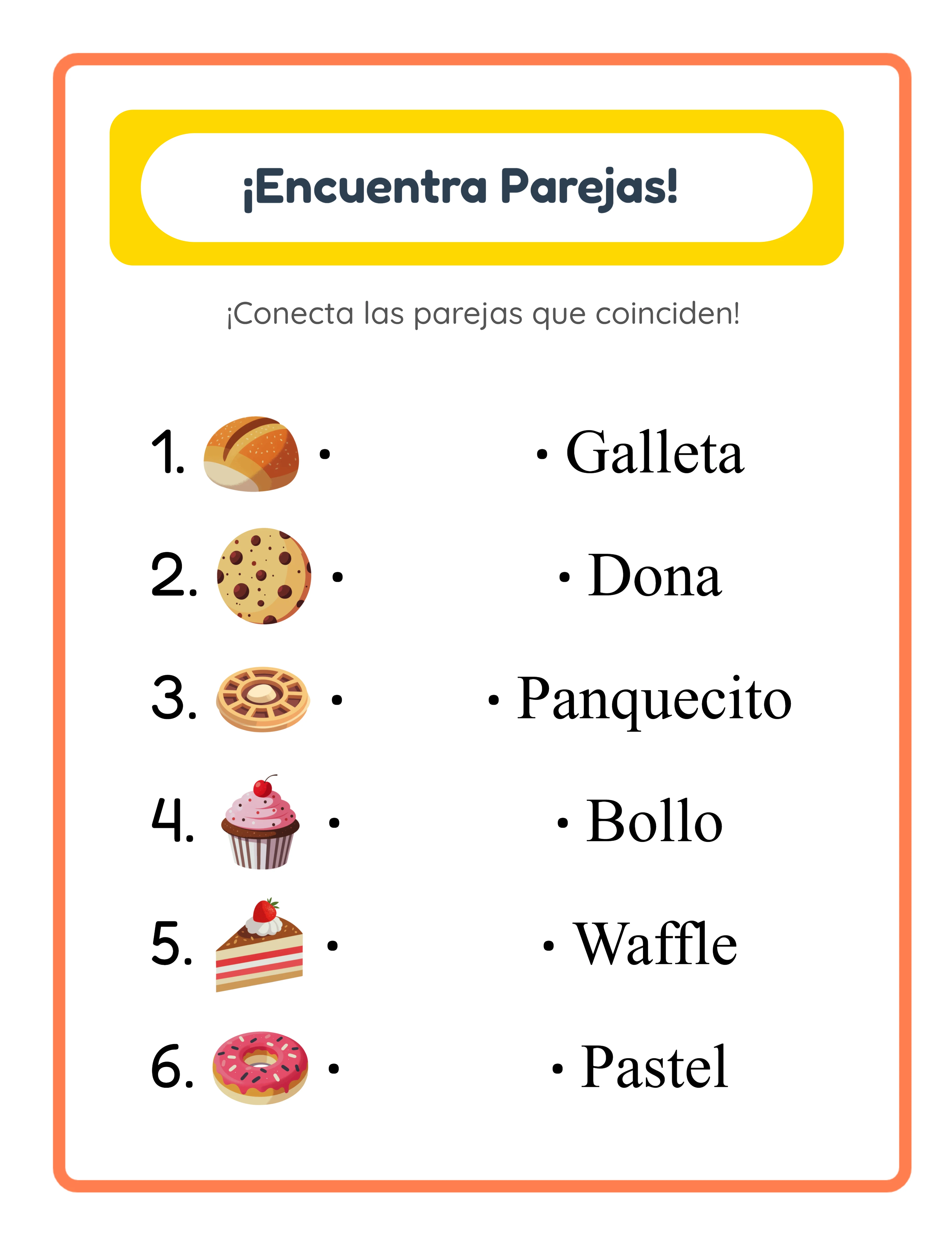 Ejercicios de asociación de imágenes — Hoja de trabajo destacada