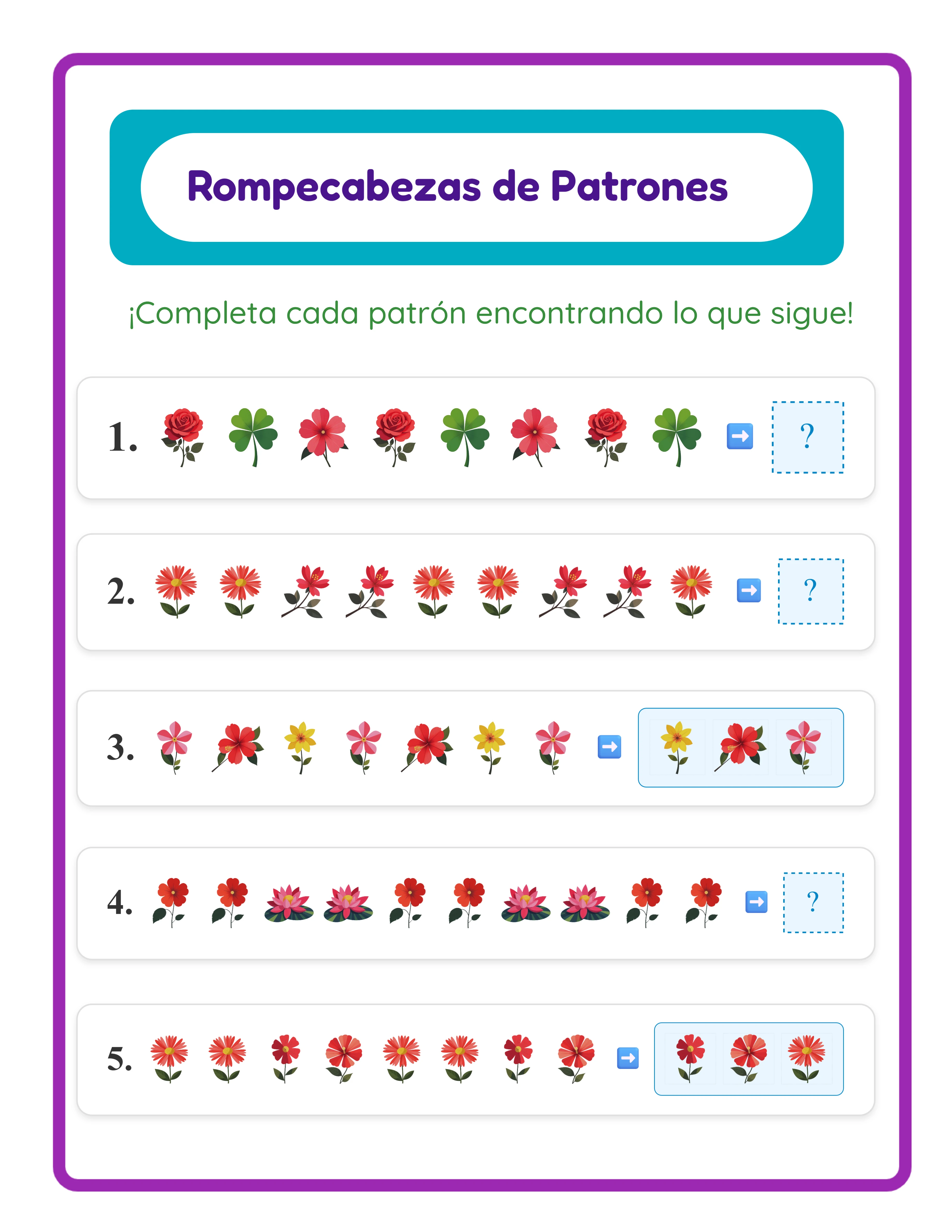 Ficha de patrones profesional