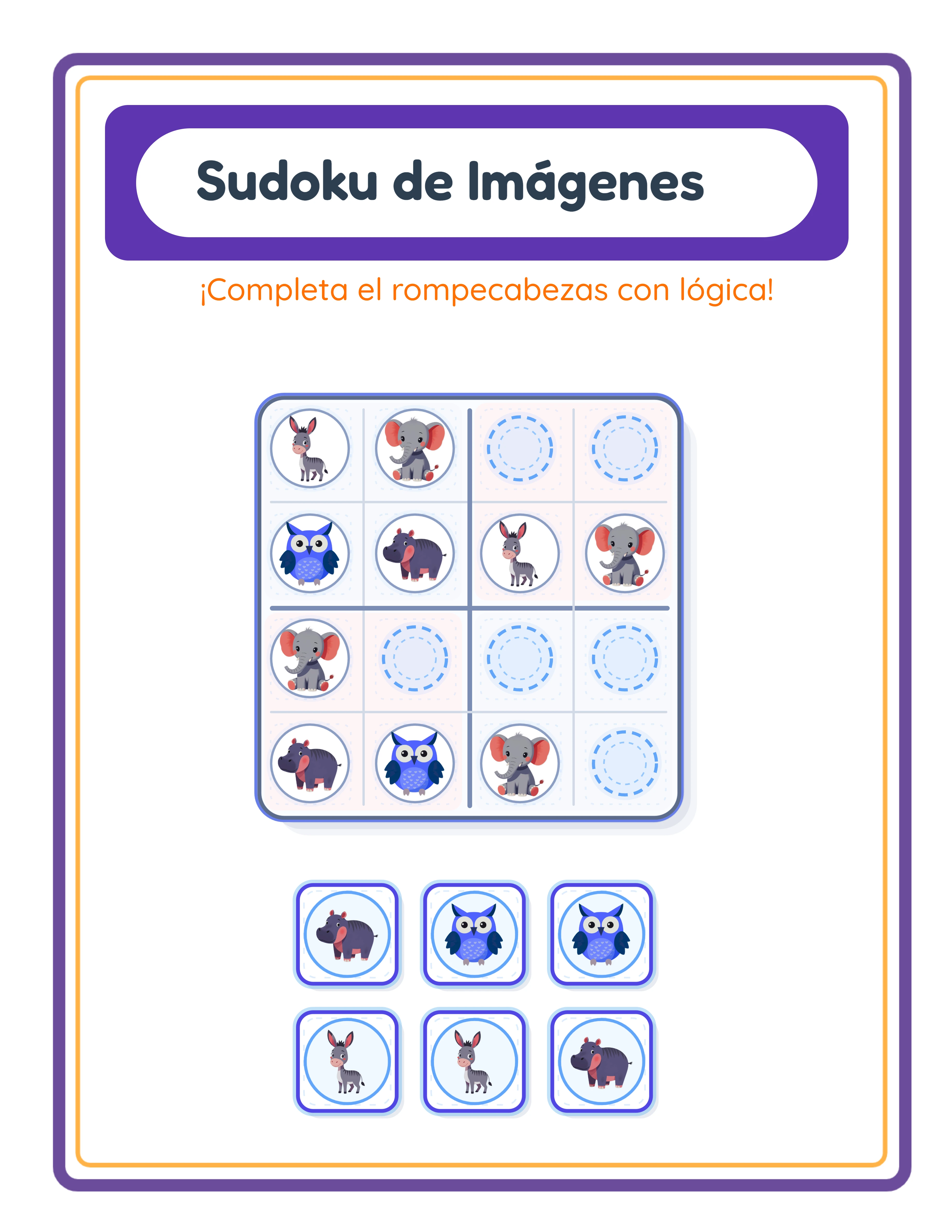 Sudoku en imágenes — dificultad media