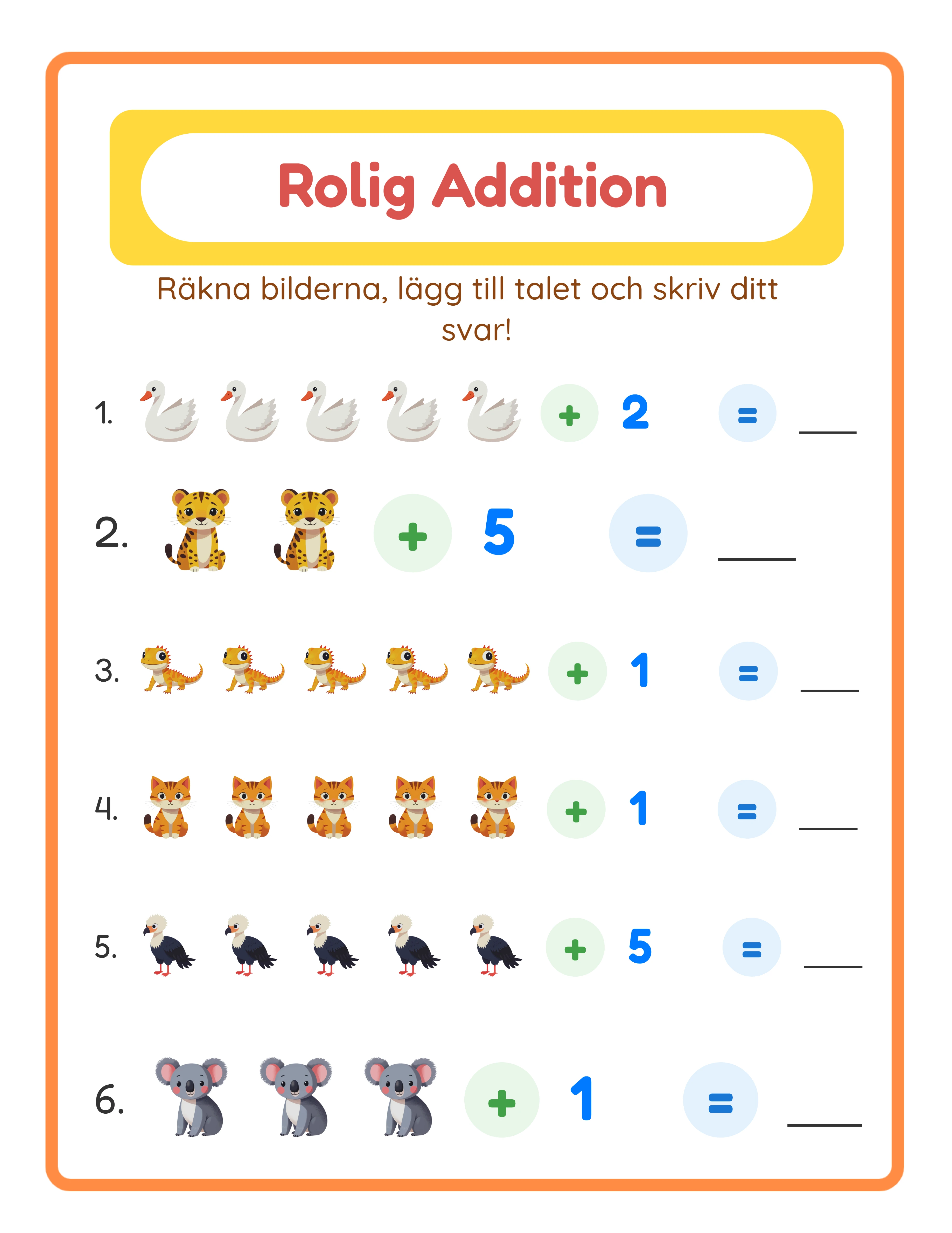 Addition printable worksheet with themed pictures — intermediate level