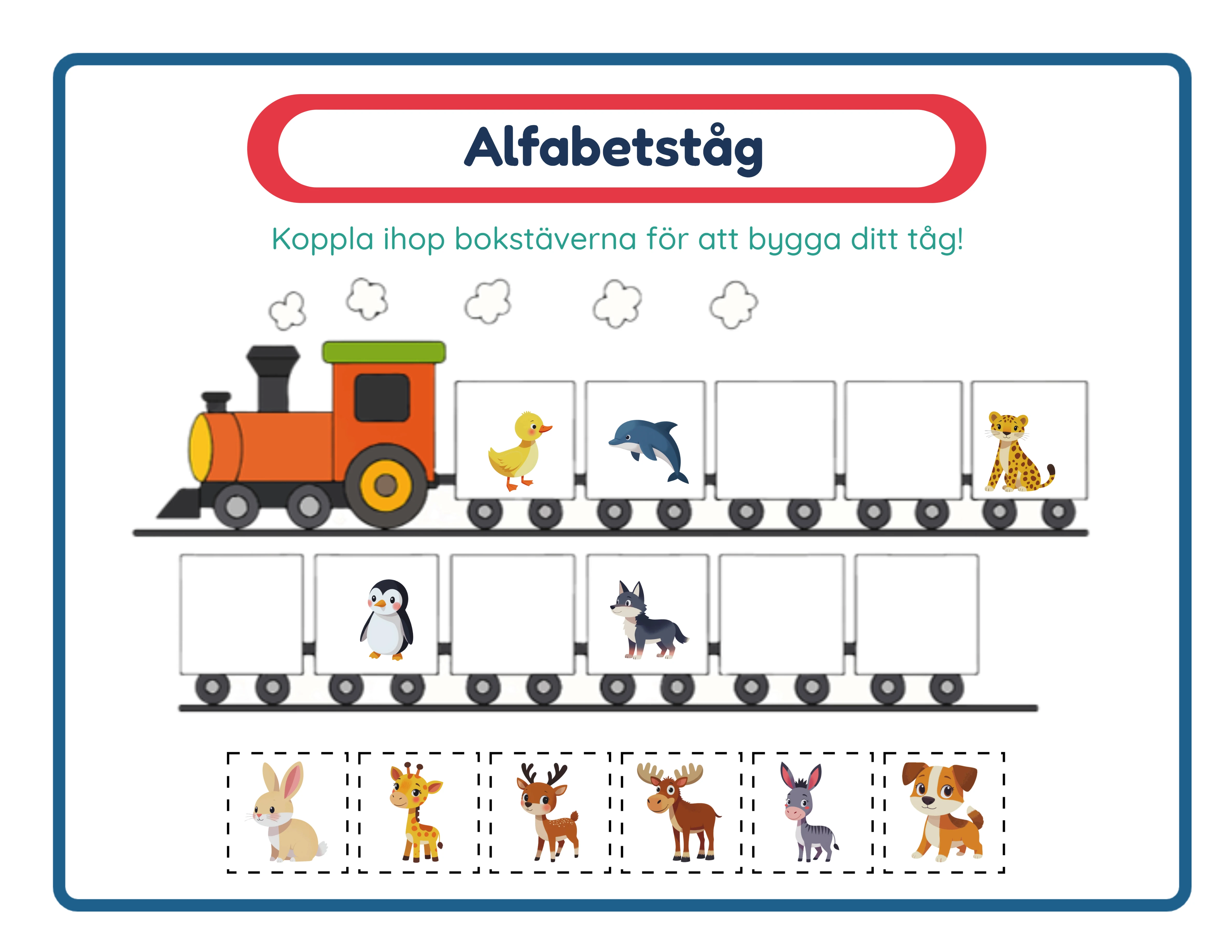 Stig ombord för ABC! — Arbetsblad exempel 2