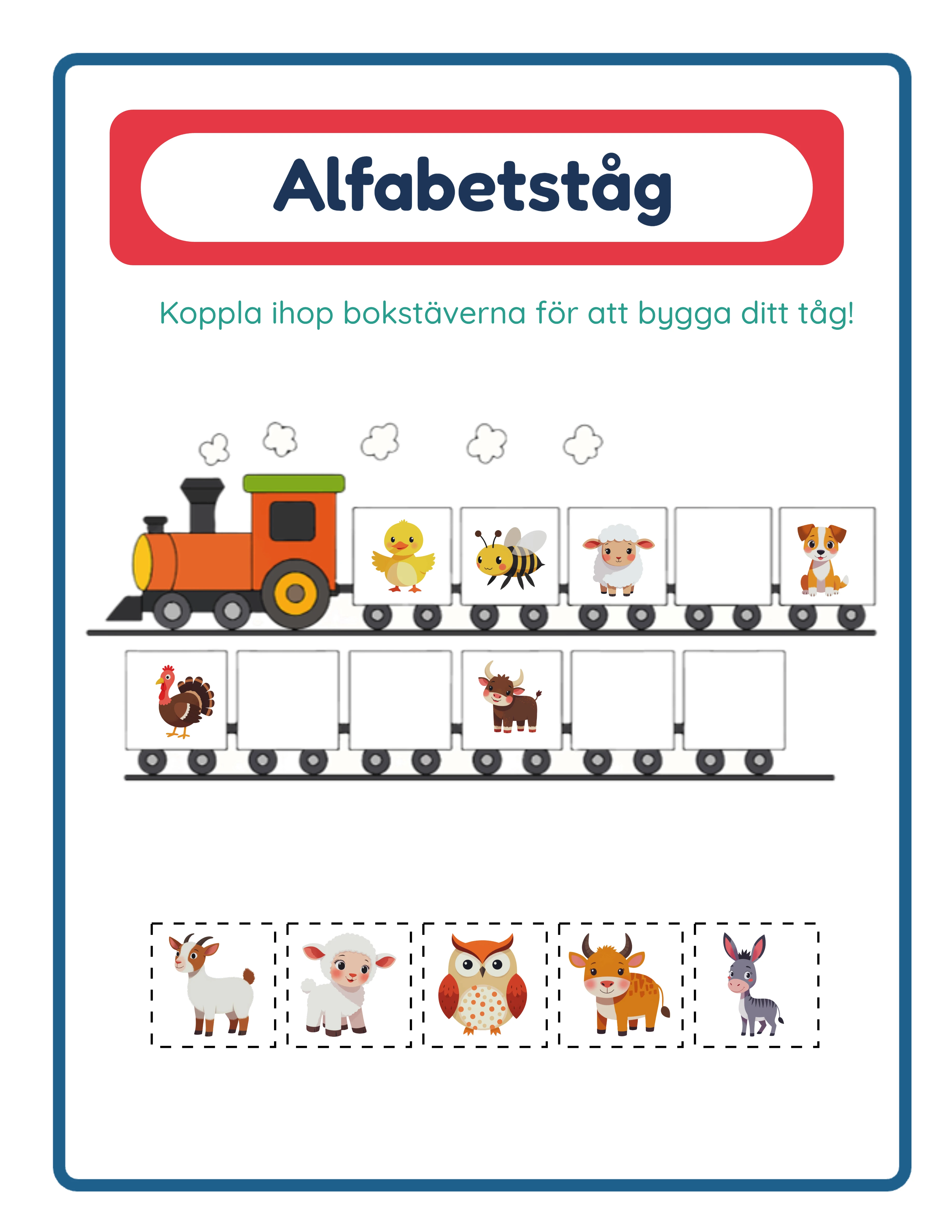 Tågaktivitet — Professionellt arbetsblad