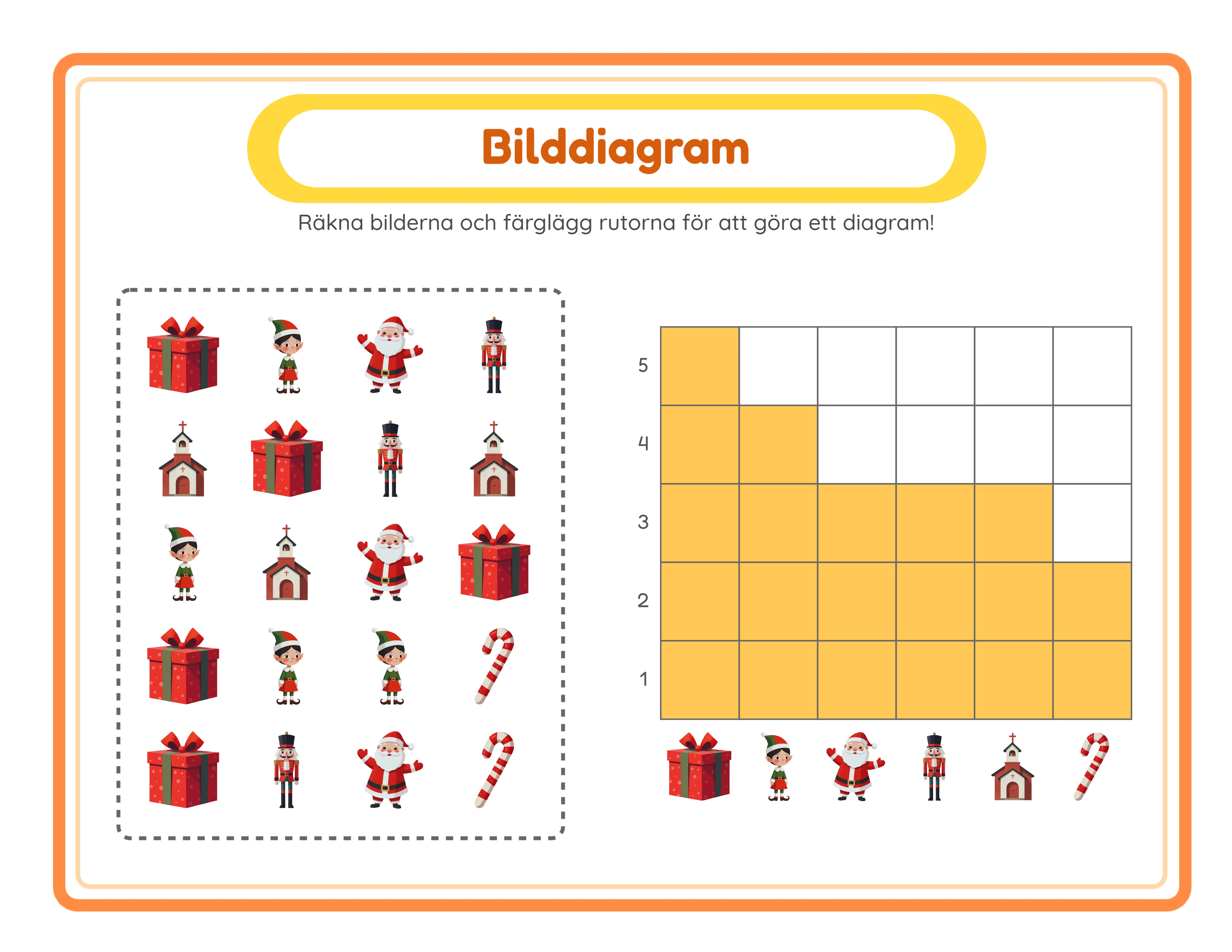 Bilddiagram arbetsblad med dekorativt bakgrunds- och ramtema applicerat med oberoende opacitetskontroller