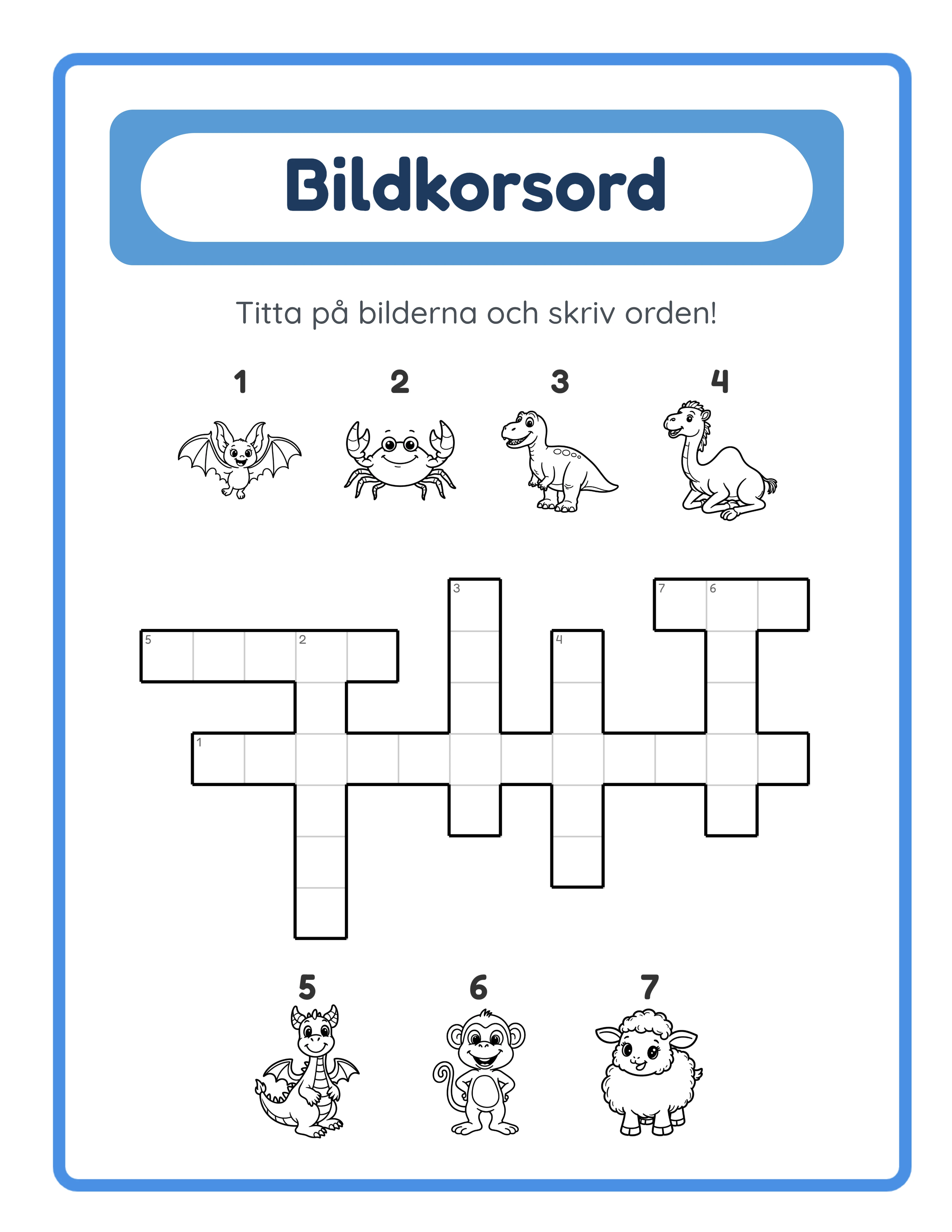Featured picture crossword — engaging vocabulary puzzle