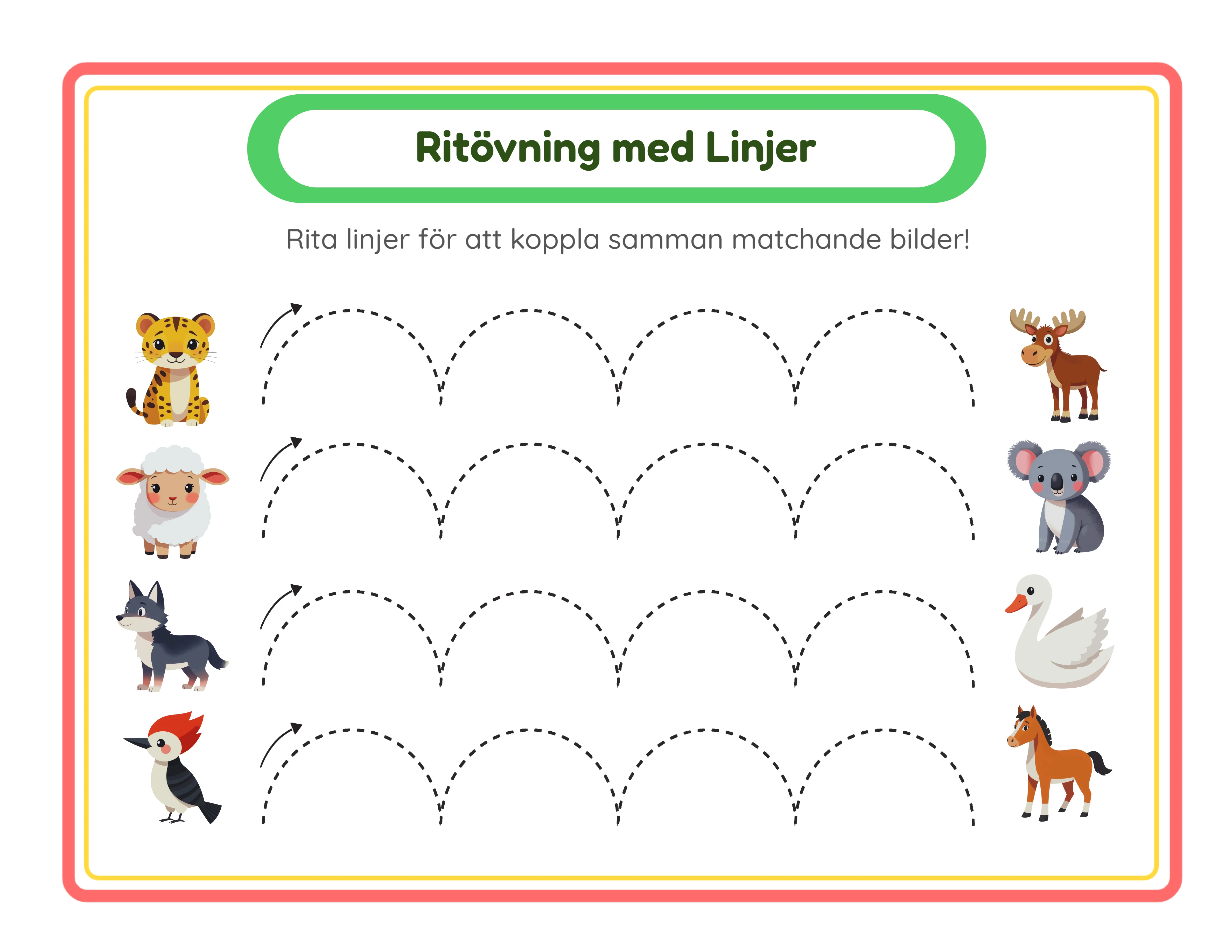 Vägspårning — Professionellt arbetsblad