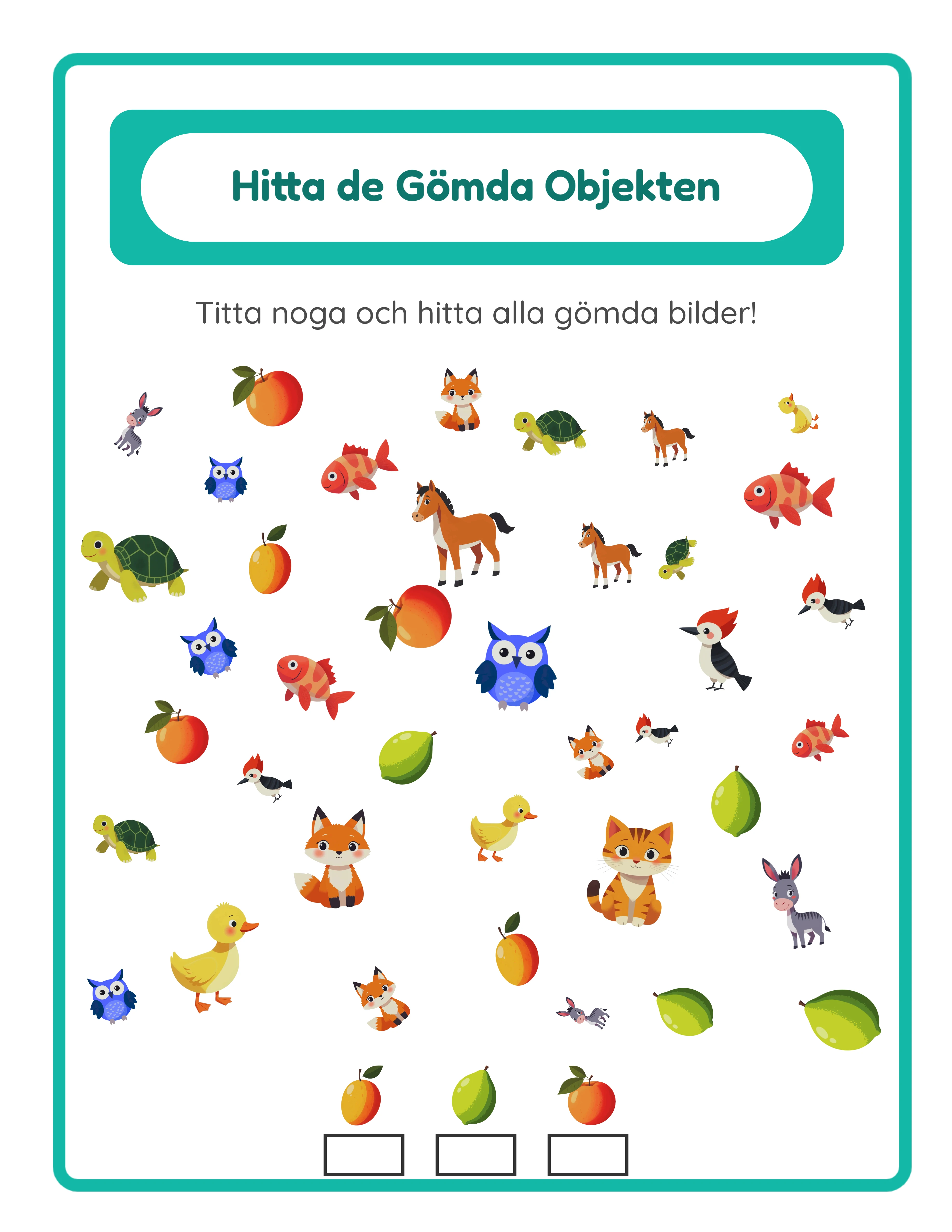 Featured find objects — exciting visual challenge