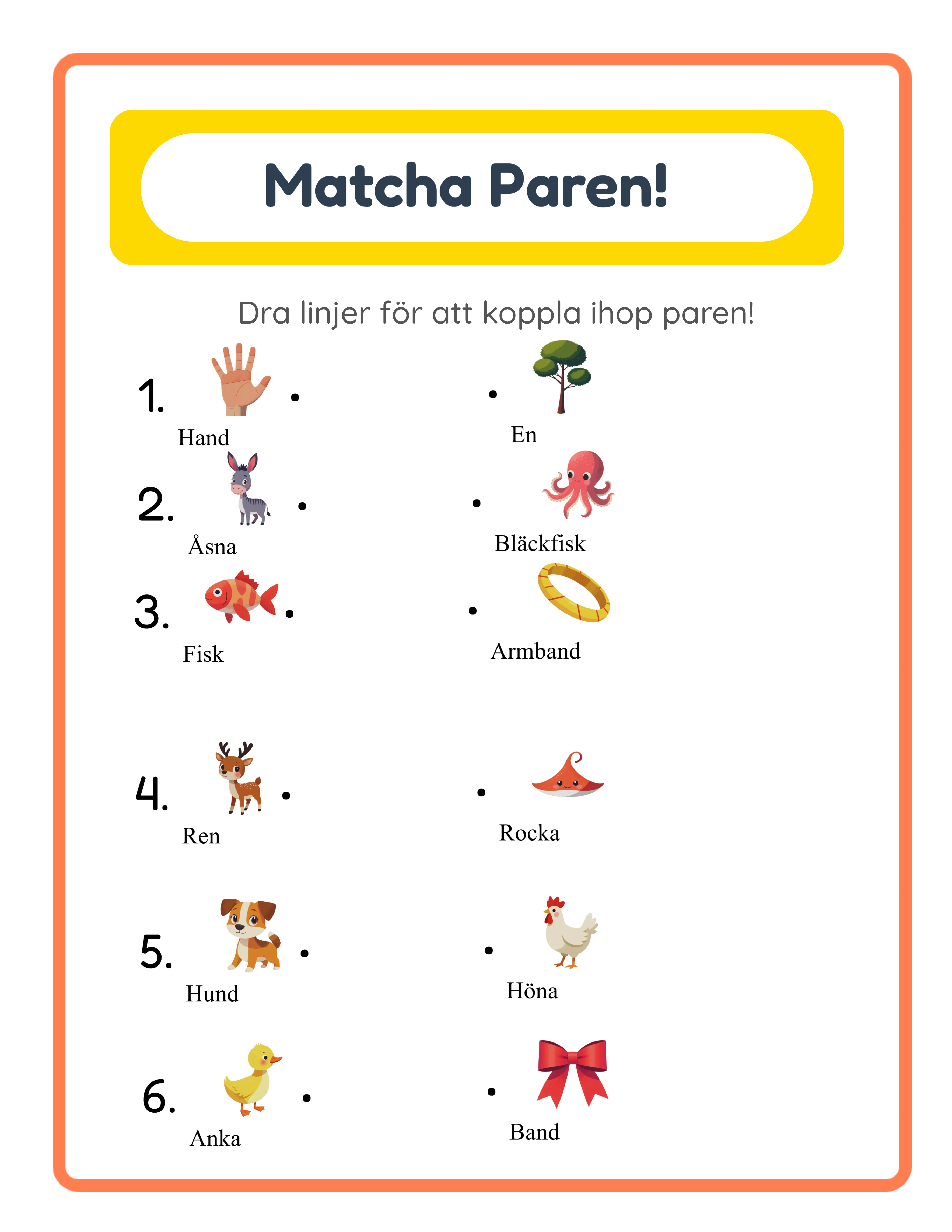 Matching — advanced word-picture connections