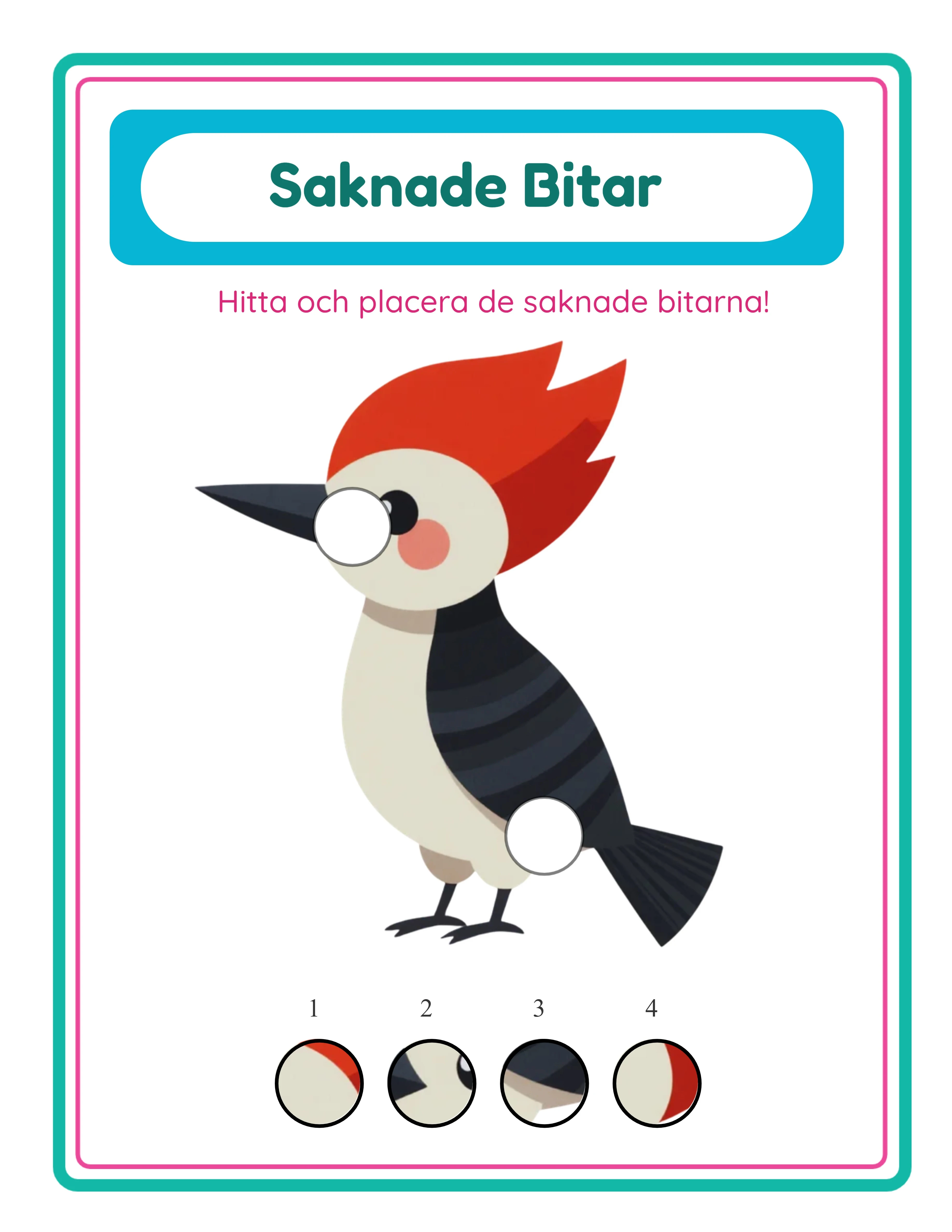 Gör bilden klar! — Arbetsblad exempel 2