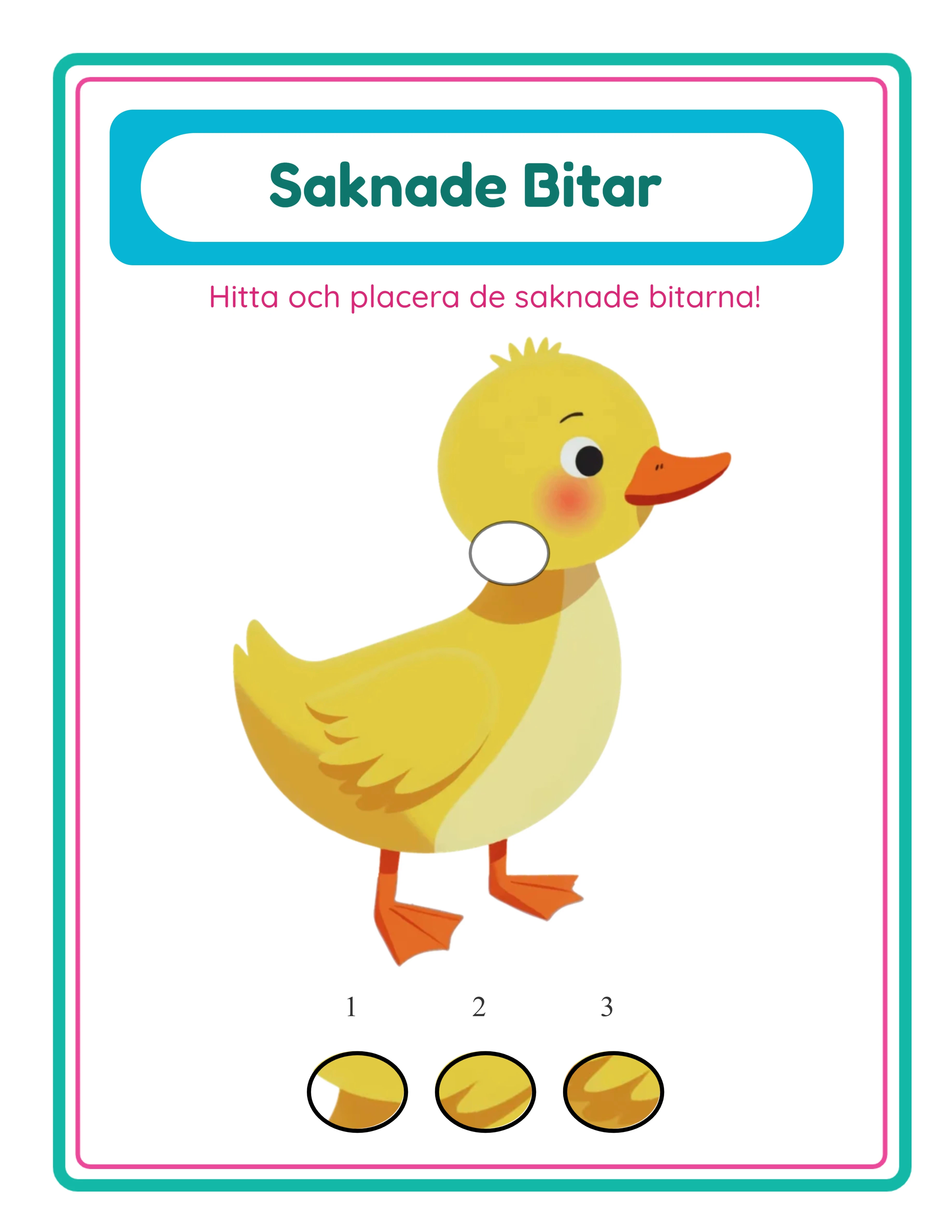 Temapussel — Professionellt arbetsblad