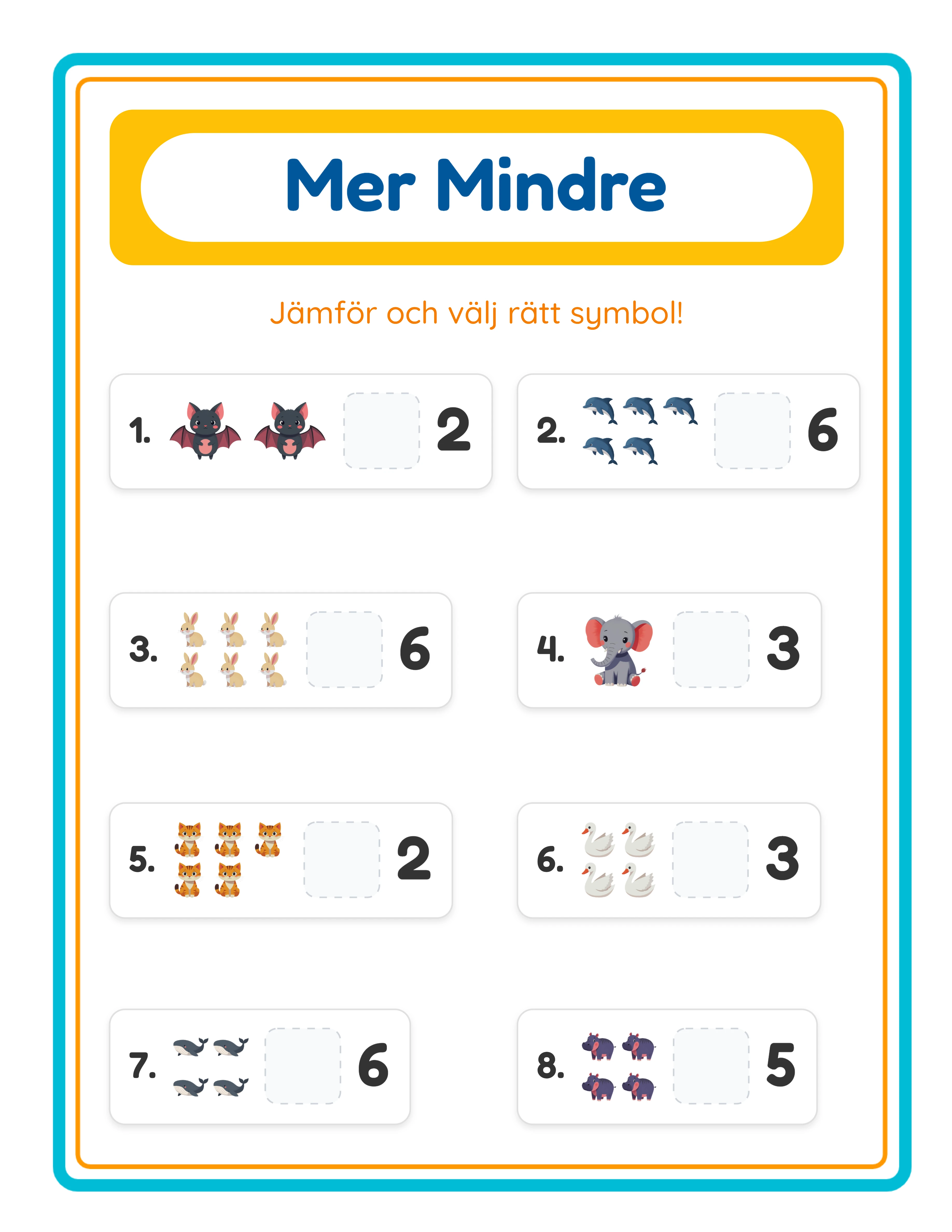 Mer eller Mindre mellanivåarbetsblad