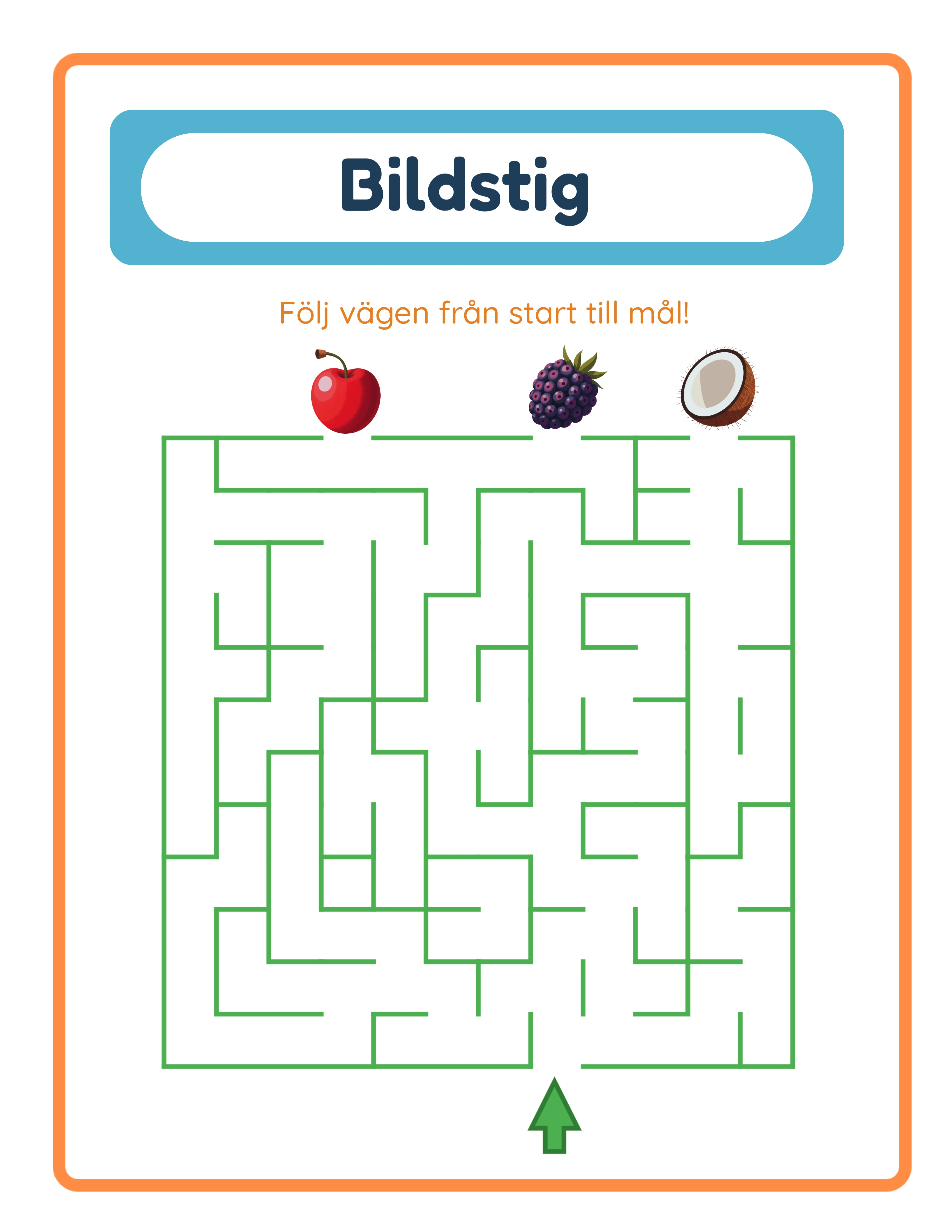 Hitta vägen! — Utvalt arbetsblad