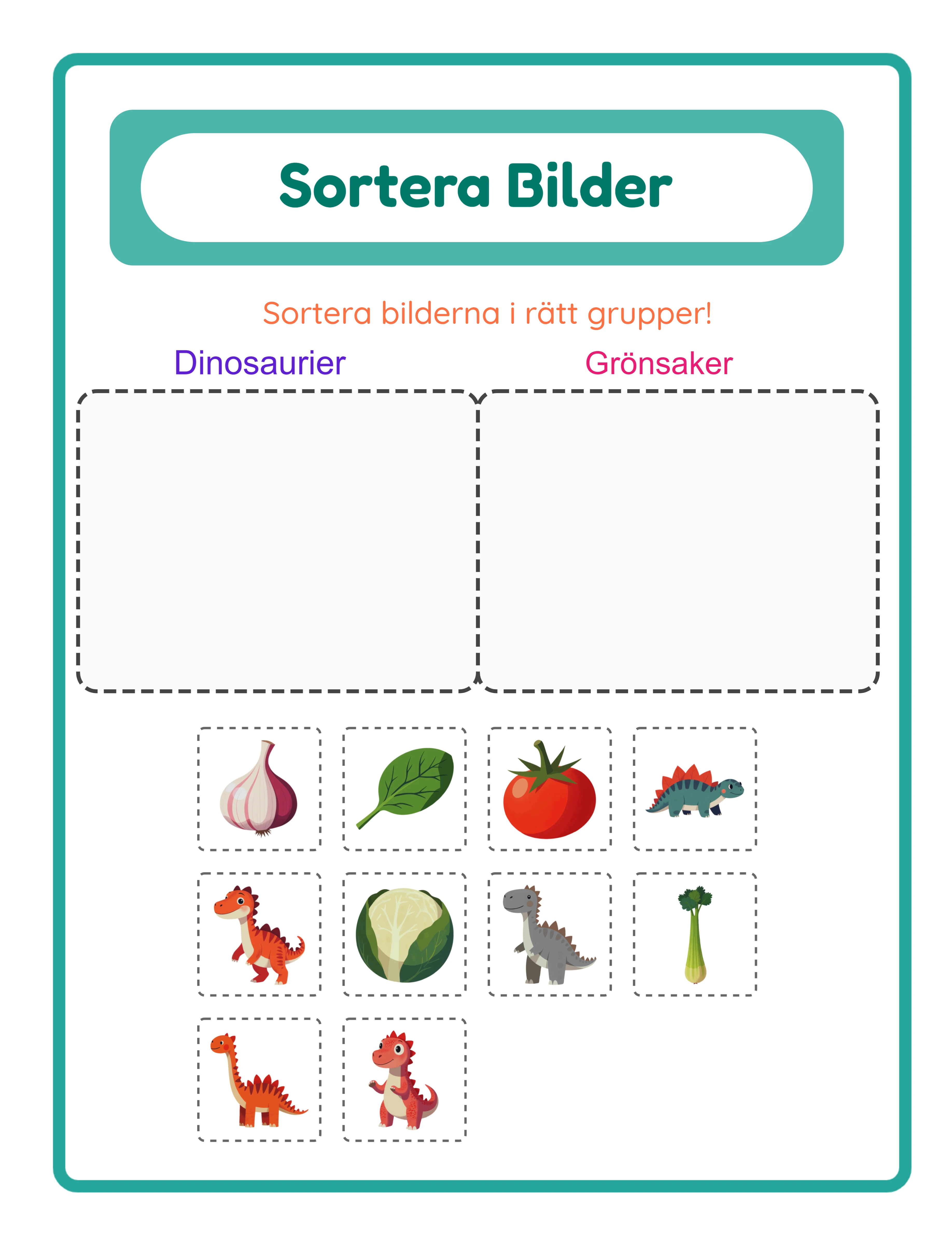 Featured picture sort — colorful categorization activity