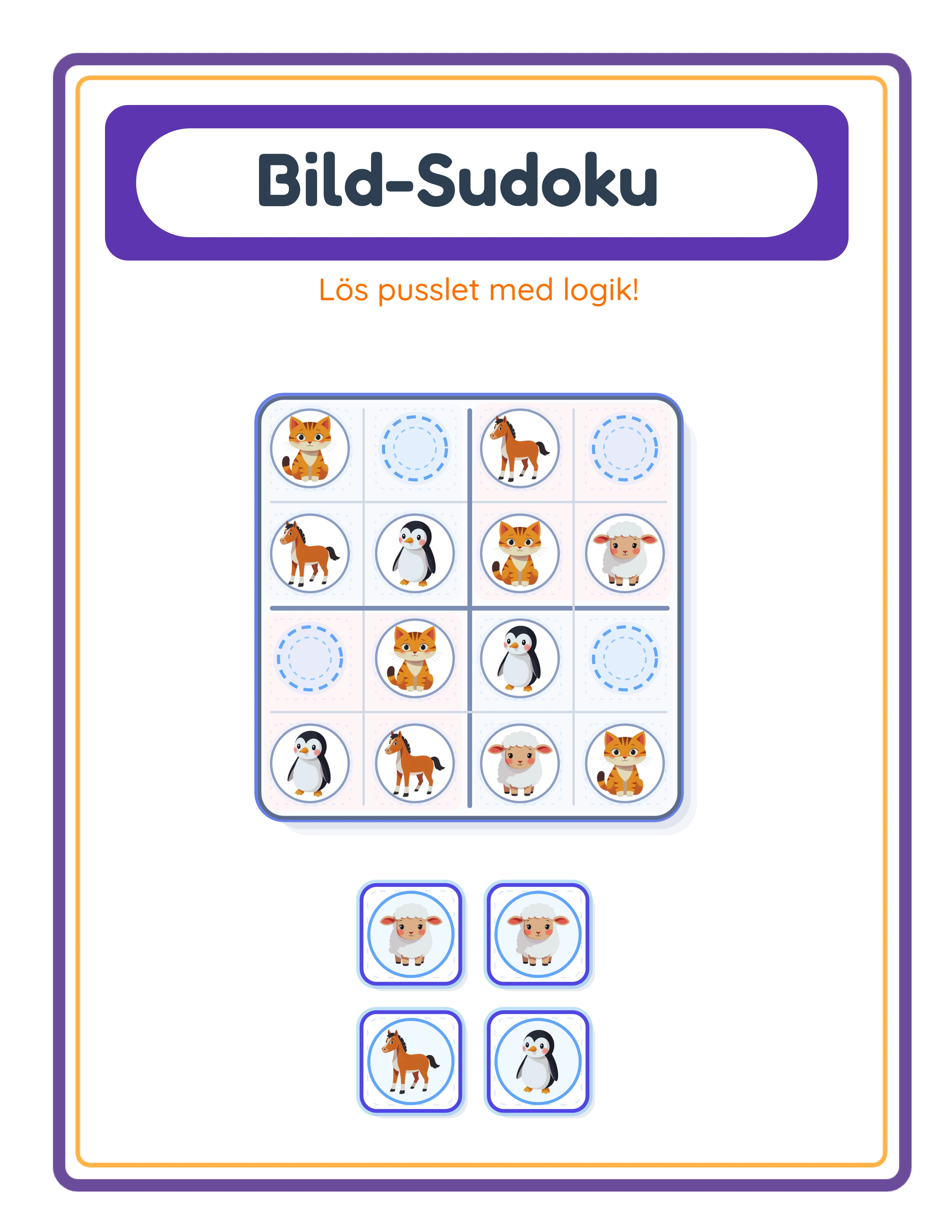 Sudoku professionellt arbetsblad