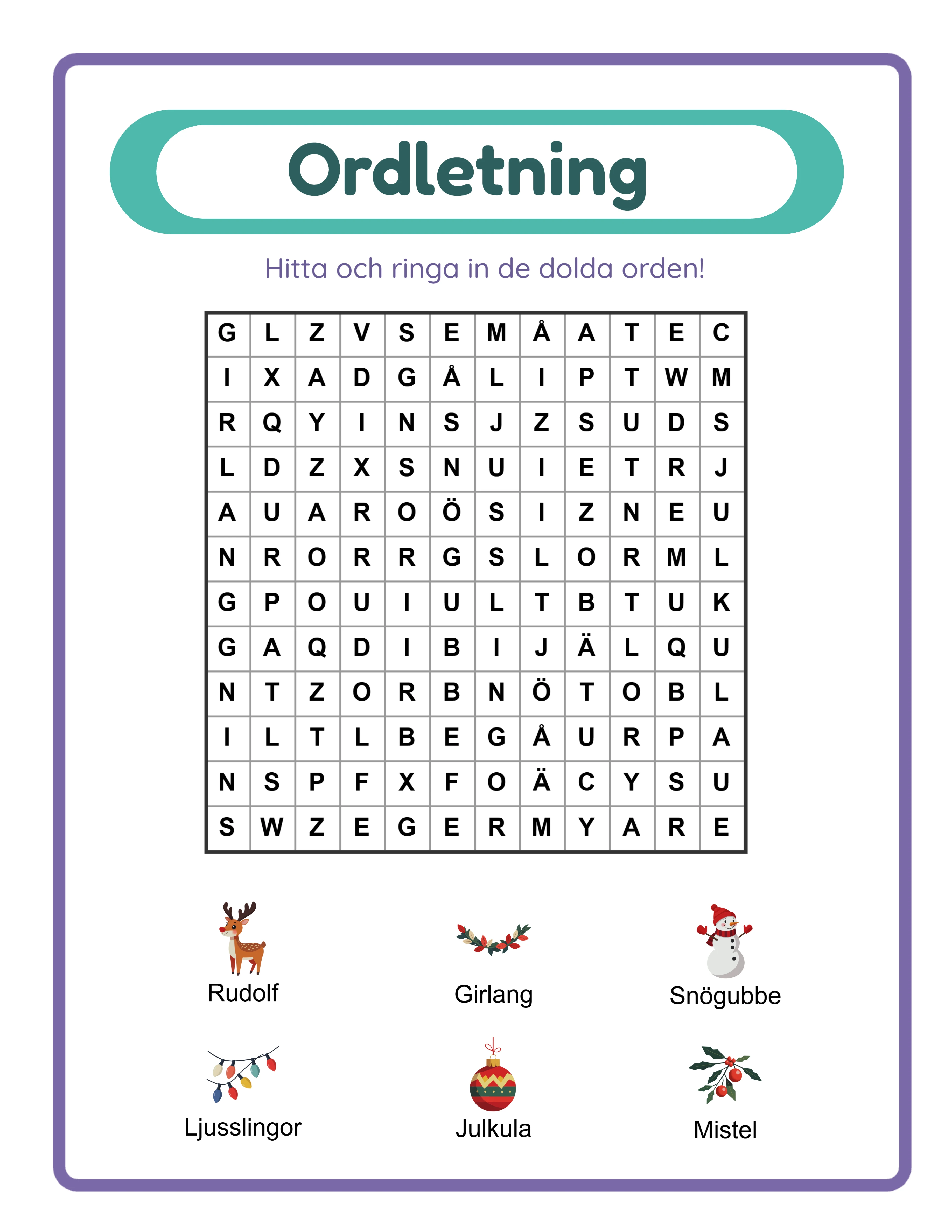 Professional word search printable worksheet