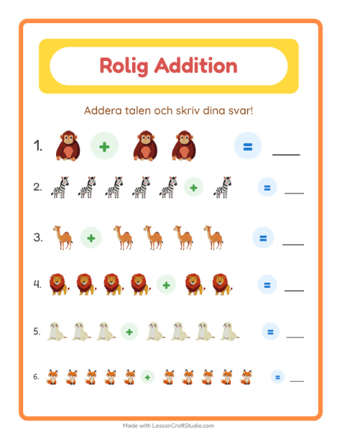 Bild plus bild – Djurparksdjur