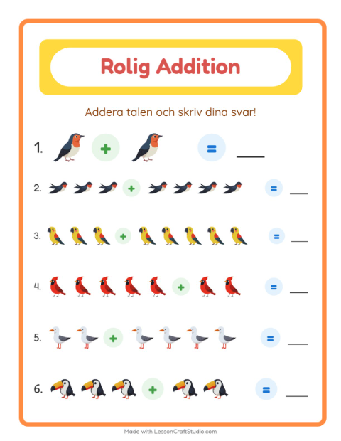 Bild plus bild – Fåglar 2
