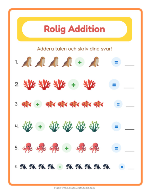 Bild plus bild – Havsliv