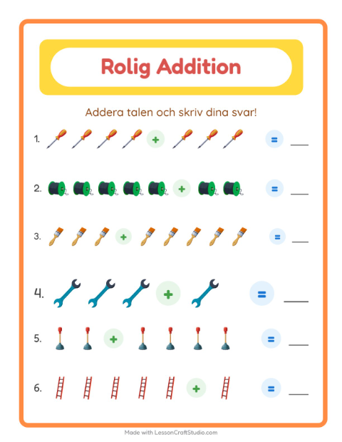 Bild plus bild – Verktyg