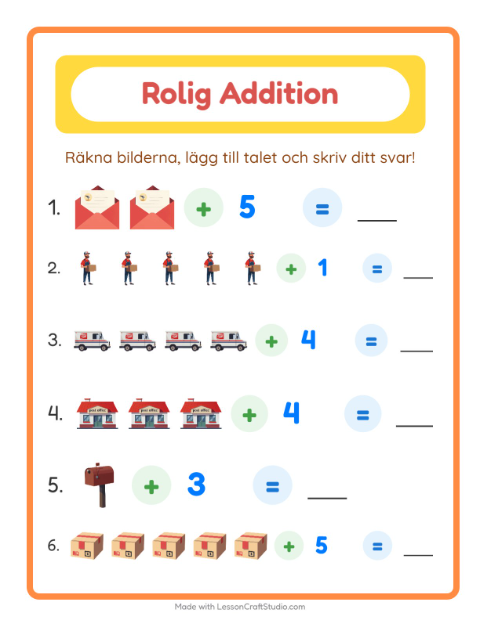 Bild plus siffra – Postkontor