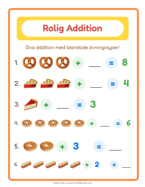 Blandad addition – Bageri