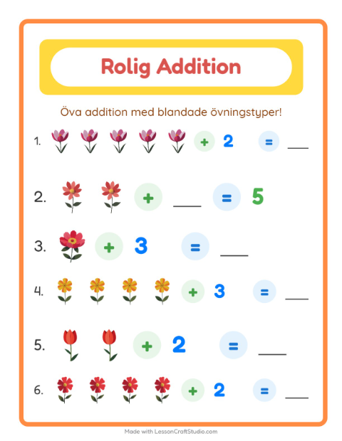 Blandad addition – Blommor