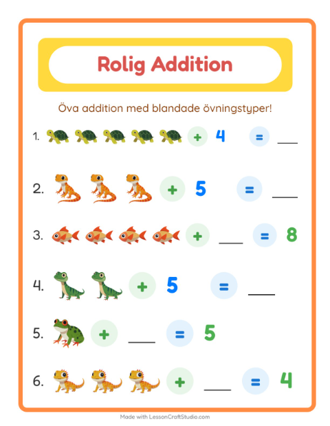Blandad addition – Husdjur