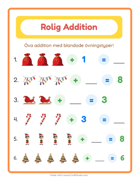 Blandad addition – Jul
