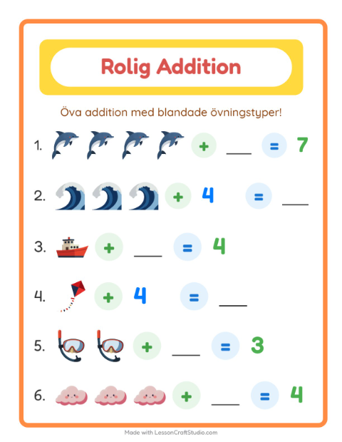 Blandad addition – Strand