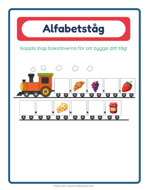 Alfabetståg – Frukost