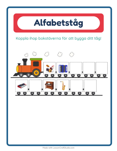 Alfabetståg – Musik