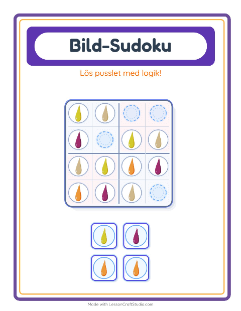 Bildsudoku – Färger