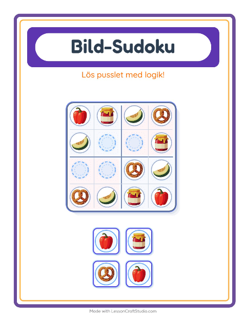 Bildsudoku – I snabbköpet