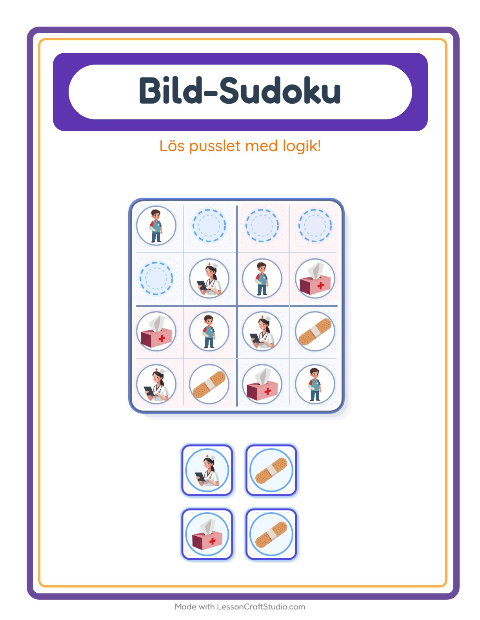 Bildsudoku – Sjukhus