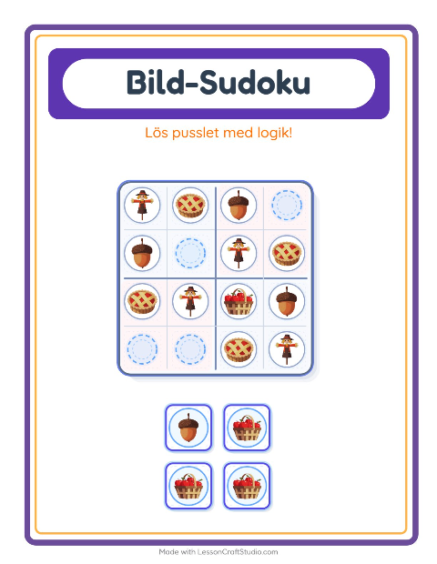 Bildsudoku – Thanksgiving