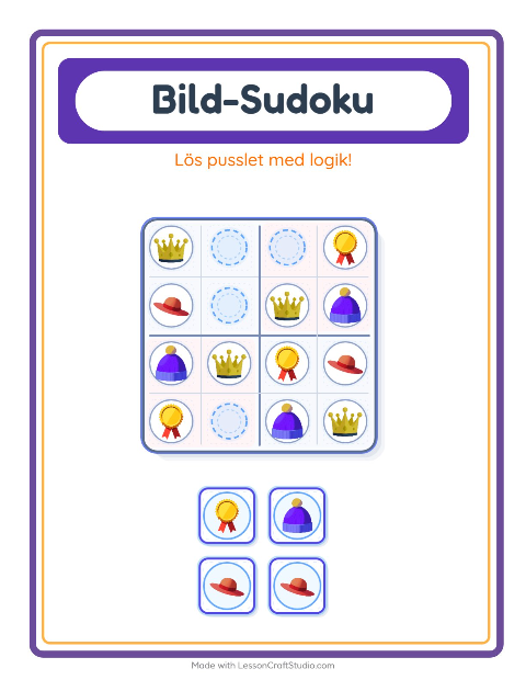 Bildsudoku – Tillbehör