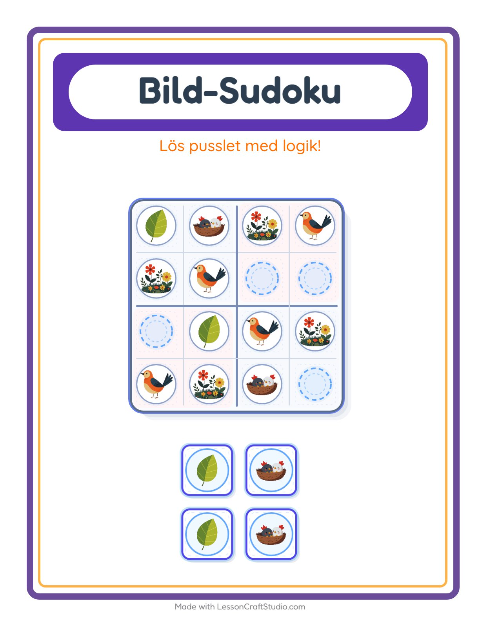 Bildsudoku – Vår