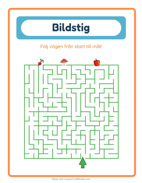 Hitta vägen – Grönsaker