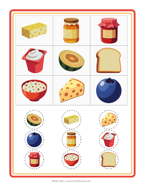 Bildbingo – Frukost