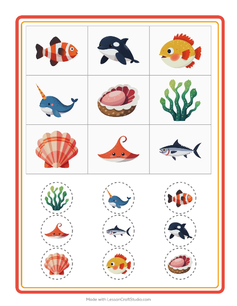 Bildbingo – Havsliv
