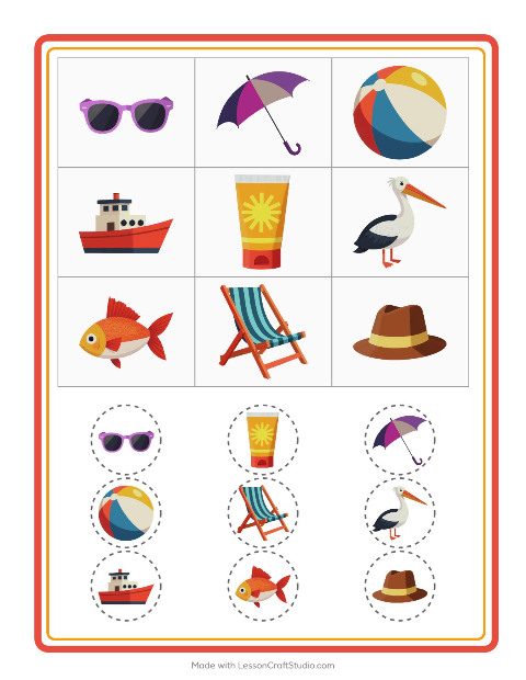 Bildbingo – Strand