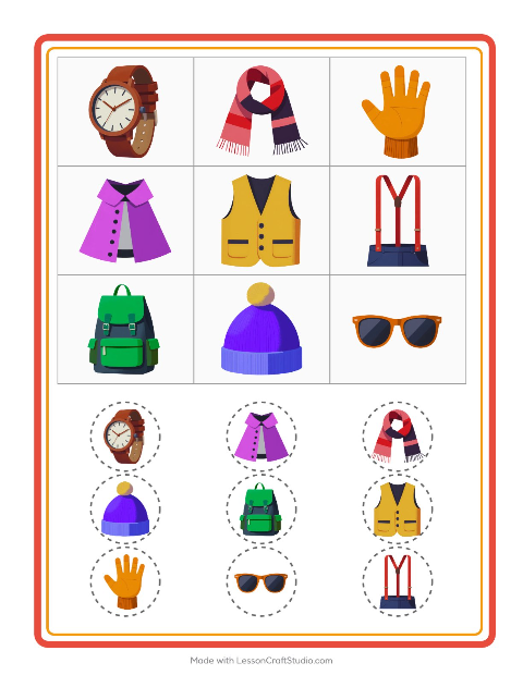 Bildbingo – Tillbehör