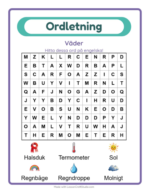 Engelskt ordsök – Väder