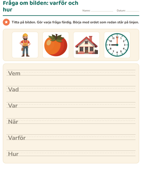Förhandsvisning av Fråga om bilden: varför och hur