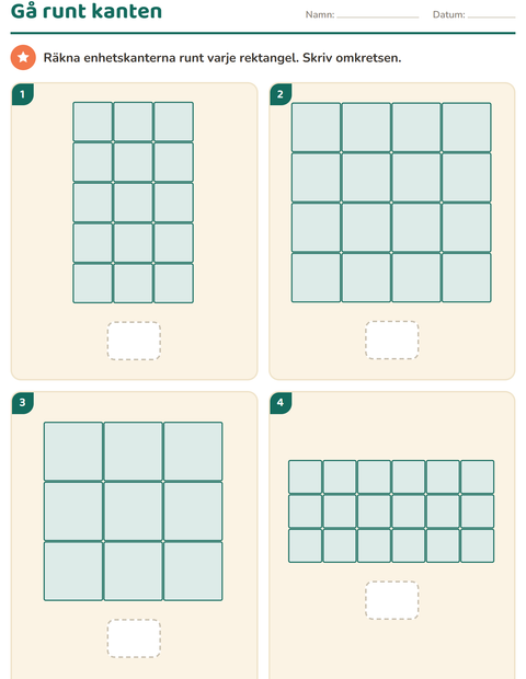 Förhandsvisning av Geometri-arbetsblad för Årskurs 3