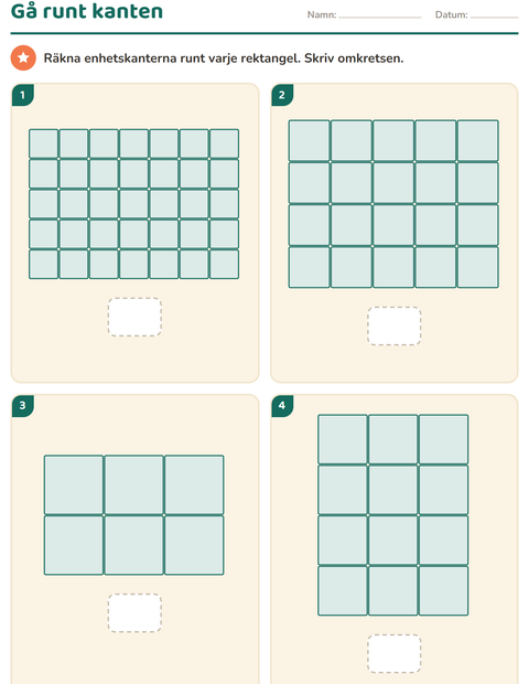 Förhandsvisning av Geometri-arbetsblad för Årskurs 3