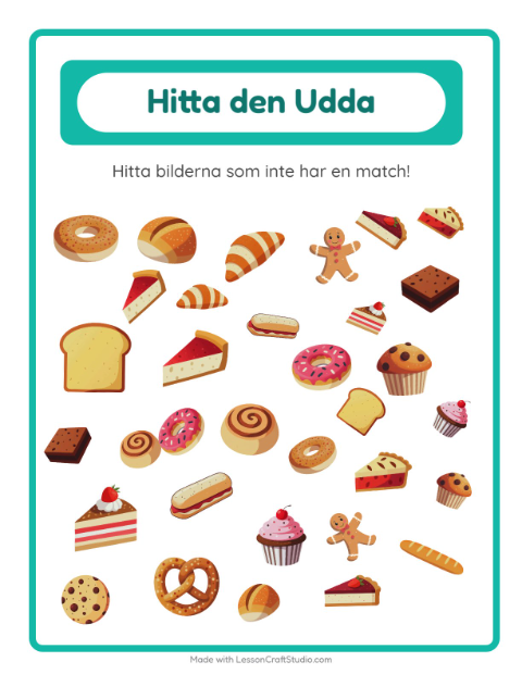 Hitta det udda – Bageri
