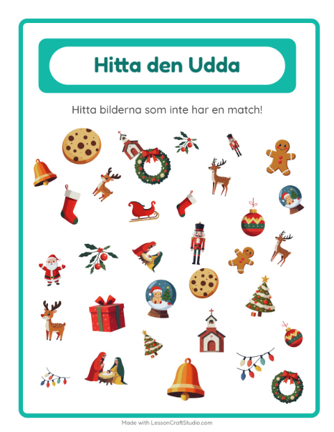 Hitta det udda – Jul