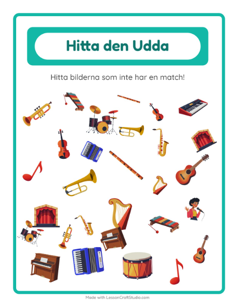 Hitta det udda – Musik